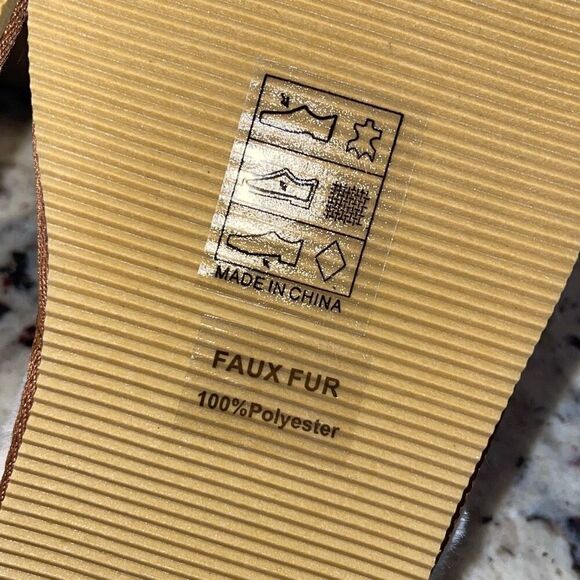 Soludos Cozy Wink‎ Slippers Suede Faux Fur Tan NWOB Size 7 - Picture 5 of 5